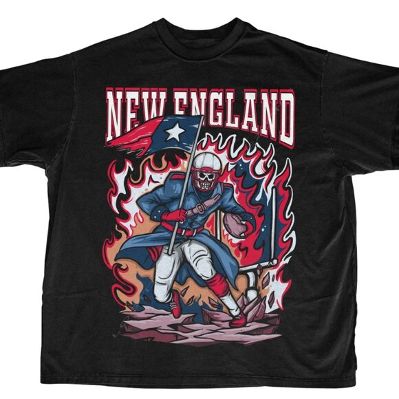 New England Patriots Football Shirts, New England Patriots Shirt Tee - Picture 2 of 2
